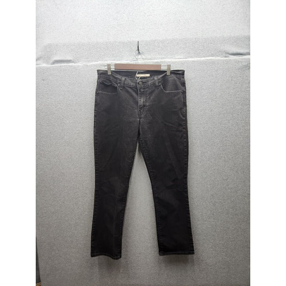 Levis 414 Relaxed Straight Jeans Size 31x37 Black Denim